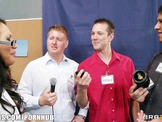 Groupie Girl & Hospital Nurse Start Orgy With Two Band Members