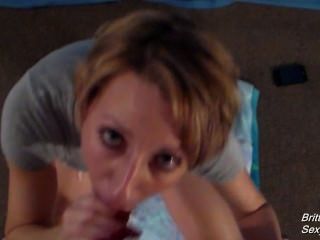 Surprise Deepthroat And Face Fuck Ends With Cum In Mouth Of Naive Blonde