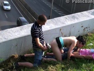 Teenage Girl Public Gangbang