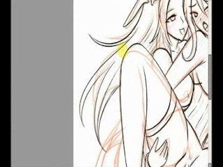 Speed Paint - Damsel Quest Hentai Cg