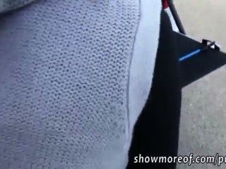 Crazy Amateur Girl Analed On A Car Trunk And Facialed For Money