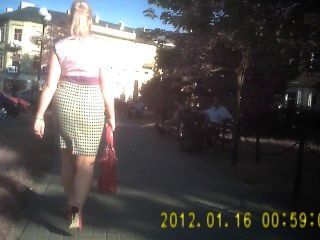 Polish Mature Hooker Candid Ass