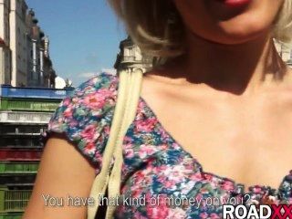 Sexy Blonde Fucked Hard Outdoor