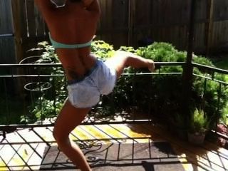 Twerking On The Back Porch Deck