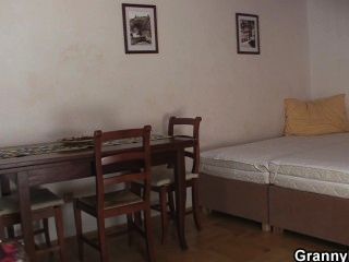 Blonde Old Women Pleases An Young Guy