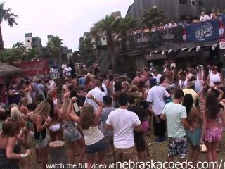 Partying With Their Titties Out On South Padre Beach