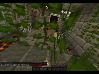 Sexy Blue Haired Girl Fists Guy In Dungeon