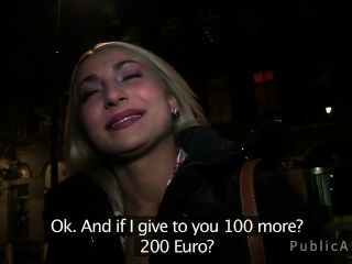 Blonde Fucks Huge Dick In Public For Money