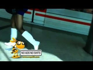 He Touch Woman Under Dress In Train